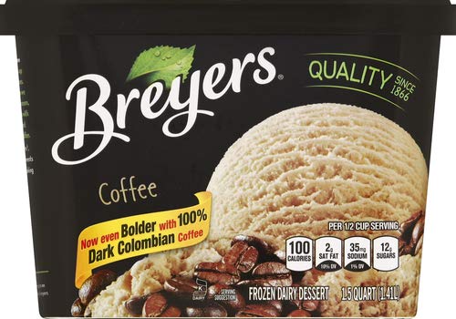 Breyers Original Frozen Dairy Dessert, Coffee 48 oz