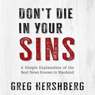 Don't Die in Your Sins Audiolibro Por Greg Hershberg arte de portada
