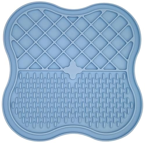 Lick Mat for Dogs, Dog Cat Food Mat For Pets, Slow Feeding for Fun, Relieve Boredom, BPA-Free, Dog-Safe Food Grade Silicone Clover shaped mat