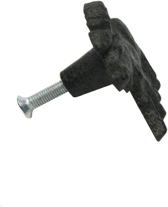 Treasure Gurus Cast Iron Moose 3D Drawer Bin Pull Screw Knob Cabinet Door Hardware Rustic Hunt Cabin Decor