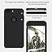 TORRAS iPhone 7 Plus Case/iPhone 8 Plus case, Liquid Silicone Rubber Slim Fit Soft Phone Case with Microfiber Cloth Lining Compatible with iPhone 7 Plus/iPhone 8 Plus, Black