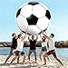 Tademis Giant Inflatable Soccer Ball, Jumbo Beach Ball, Soccer Inflatable for Beach/Camping/School/Match/Spectator Stands, Pool Party Decorations,Includes a Rapid inflator Pump (80-inch)