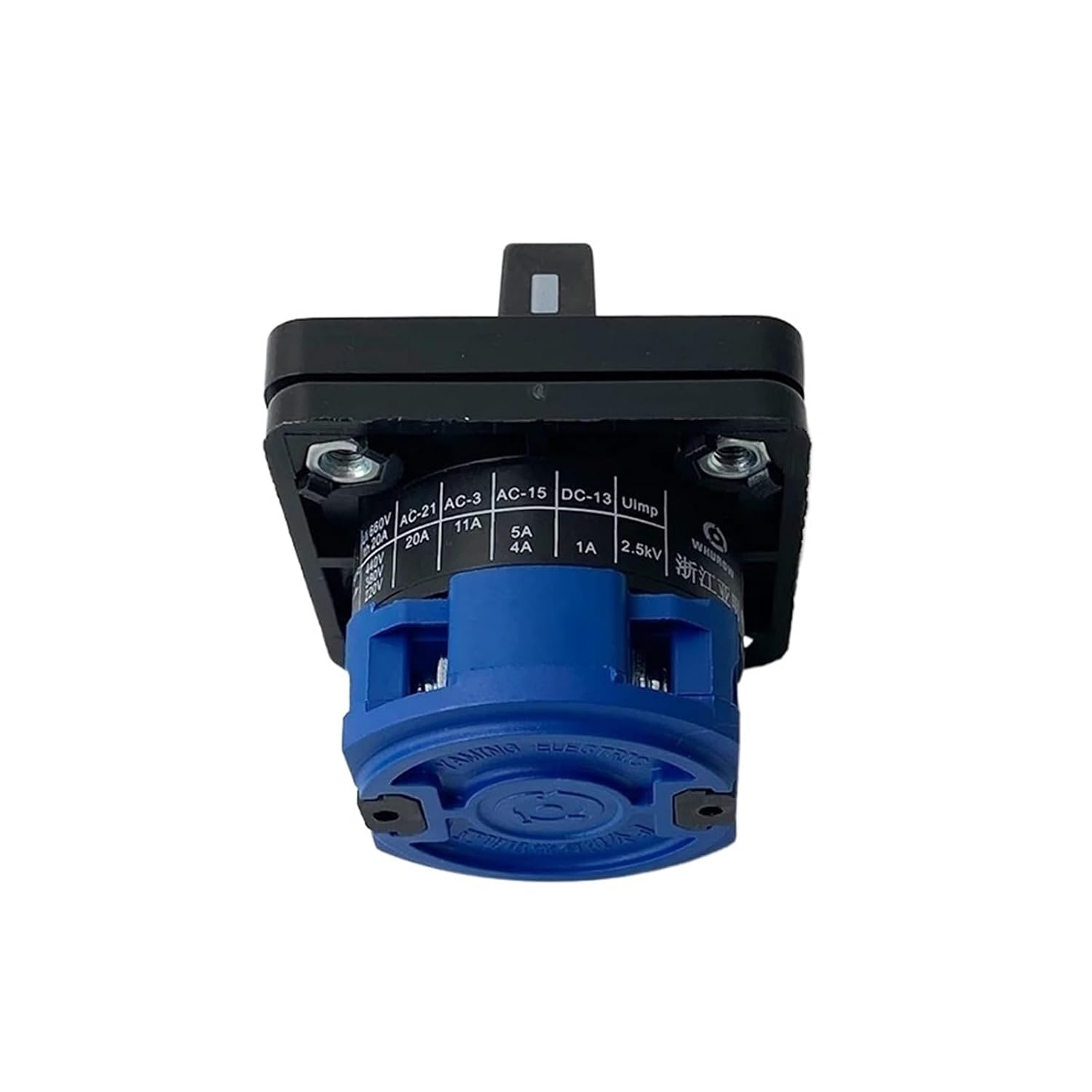 LW26-20/1 LW28 YMW26 ON/Off 2 Position Poles 4 Terminals Silver Contact CA-10 440V Ui 690V 20A Rotary Cam Switch