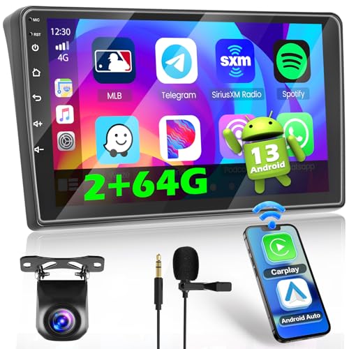 Inefala 2G+64 Android Autoradio pour Fiat Ducato 3/Peugeot Boxer 2/Citroen Jumper 2 2011-2022, 2 Din Radio CarPlay Android Auto 9