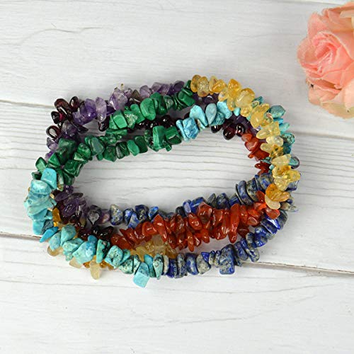 Image of Reiki Crystal Products Certified Natural Crystal Stone Chip Mala Necklace Collection for Men & Women, Reiki Energized Gemstone Jewellery for Meditation, Yoga, Spiritual Styling & Everyday Wear, Multiple Stone Variants