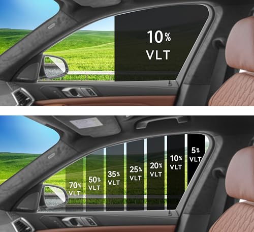 AUTOTEK Precut Windows Tint Film All Sides Cars Sun Blocking Protection Privacy Anti Shatter Glass 2 Ply Film Any Tint Shade kit for Acura MDX 2007-2013