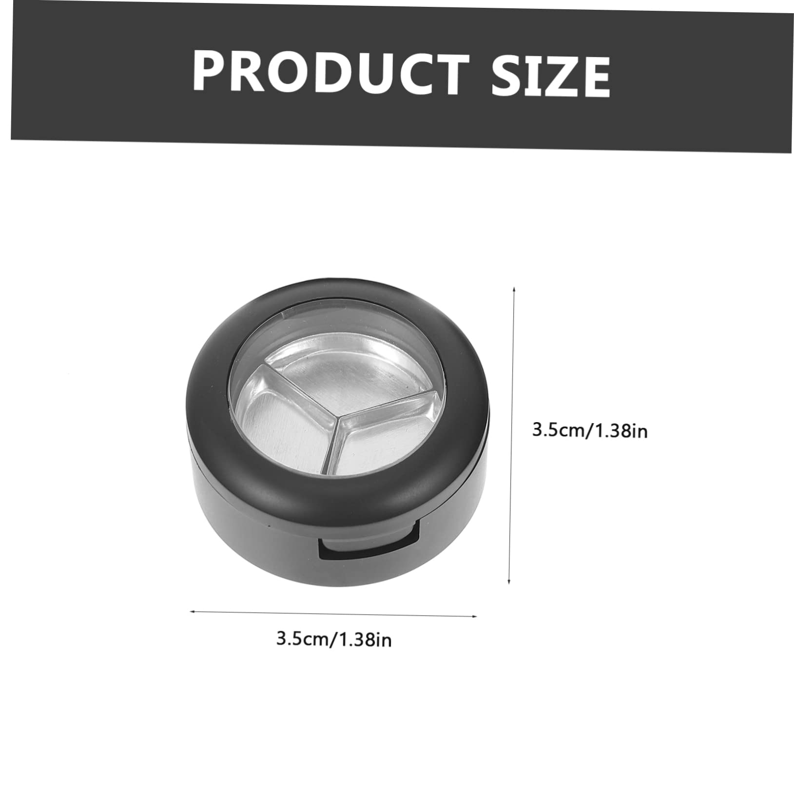 SHERCHPRY 4Pcs Transparent Eyeshadow Container with Design Durable Makeup Storage for Home Use and Travel present for Makeup Lovers and Artists