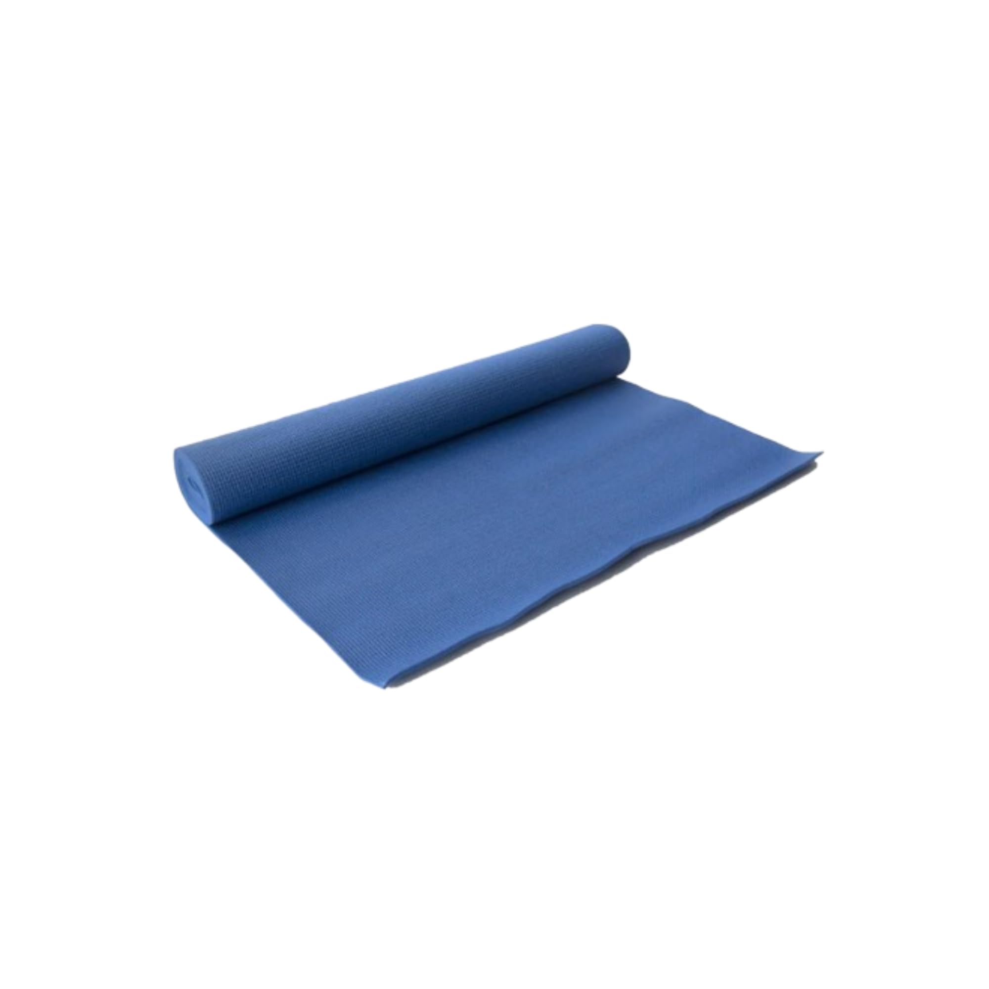 Kemp USA Yoga Mat - Latex-Free & Durable Lightweight EVA Foam Fitness Exercise Mat with 4mm Standard Thickness - Dual Sided Texture for Slip-Free Workout Mat for Gym or Home Use - Royal Blue Yoga Mat
