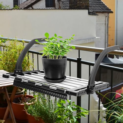 Étendoir à linge rétractable anti vent pour petit balcon et séchage extérieur - 6