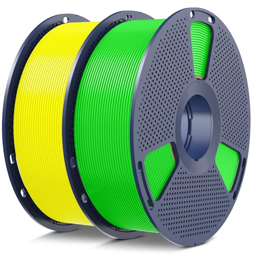SUNLU High Speed PLA Filament 1.75mm 1KG*2 Rolls Green+Yellow