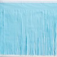 Algopix Similar Product 17 - Light Blue Vinyl Fringe Parade Material