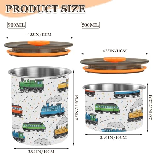 Contenedor para café de acero inoxidable 900ml DOMIKING miniatura 2