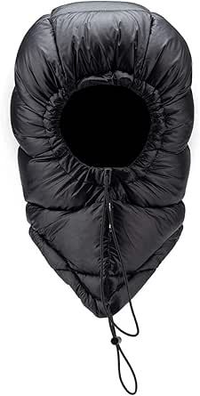 Naturehike Winter Down Hood for Water Resistant Windproof Warm Down Cap for Hiking Skiing Cycling (Black)