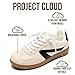 Project Cloud Kids Shoes for Girls & Boys - Non-Slip Memory Foam Girls Shoes - Lightweight Lace-Up Boys Fashion Sneakers Trendy (Little Irita, Taupe,12K)