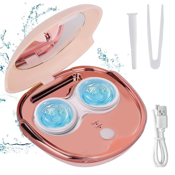 Buy YUGMI SHOP Contact Lens Cleaner Machine Portable Ultrasonic Contact