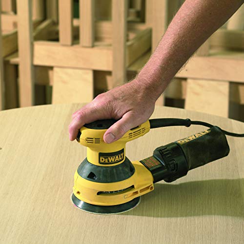 DeWalt Schleifscheibe-Klettfix DT3107 (für Exzenterschleifer, 125 mm ⌀, K240, gelocht, 8-Loch ringförmig, für alle Grund-, Zwischen und Endschliffanwendungen auf Holz, Farben, Lacke u. Metall) 10 St.