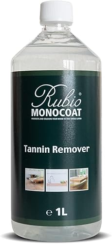 Rubio Monocoat Removedor de taninos  Eliminador eficaz de manchas y manchas para superficies de madera en interiores y exteriores  Tratamiento de