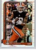 2025 Topps Chrome Pulsar Refractor Football Card #67 Cedric Tillman Browns
