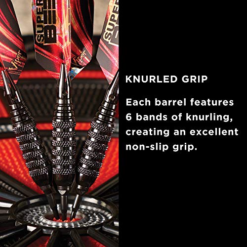 Viper 20-1203-16 Super Bee Soft Tip Darts: Black Coated Brass thumb #4