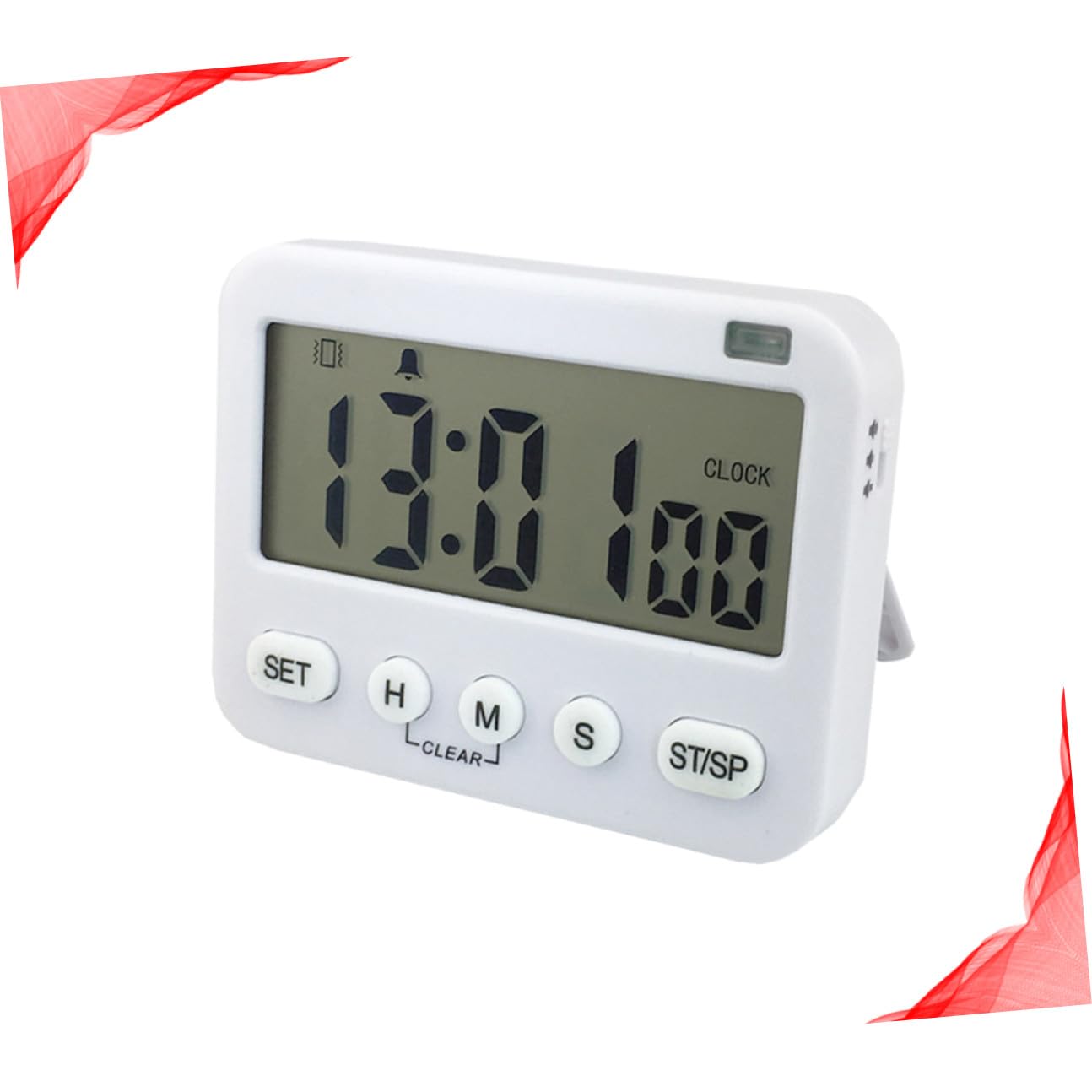 Temporizador de Cocina Digital con Pantalla LED Grande Alarma Silenciosa con Vibración Recordatorio Práctico para Estudiantes y Uso Infantil Modelo Ys