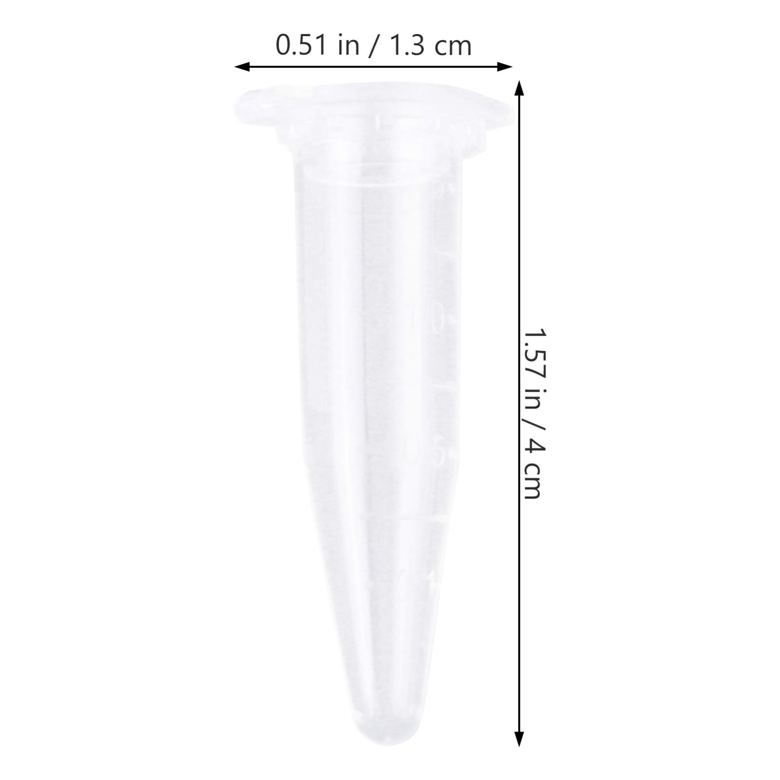 Tubos De Ensayo Vacíos Transparentes Con Tapa, 1000 piezas de tubo de almacenamiento de centrífuga de 1,5 ml, tubo de ensayo de plástico transparente con tapa adjunta, vial de muestra de centrífuga fo