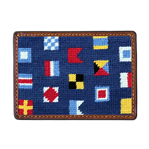 Mixed Signals Needlepoint Credit Card Wallet by Smathers & Branson - Main Image