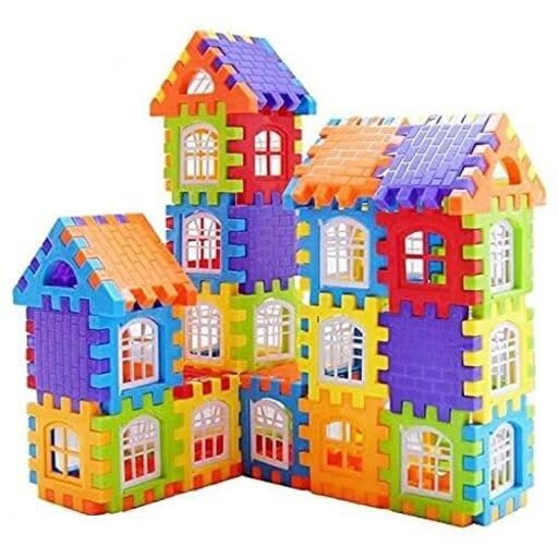 Ankirant 75-Piece Mini Home Building Block Set Kids Learning Educational Puzzle Toys for 3 Years Old Children Boys & Girls – Creative Construction Toy for Kids,