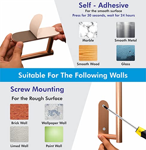 Paper Towel Holder For Kitchen - Drilling Free Wall Mount Paper Towel Holder, Aluminium Paper Towel Rack With Adhesive And Screws, Adhesive Paper Towel Holder Under Cabinet. #TOP1