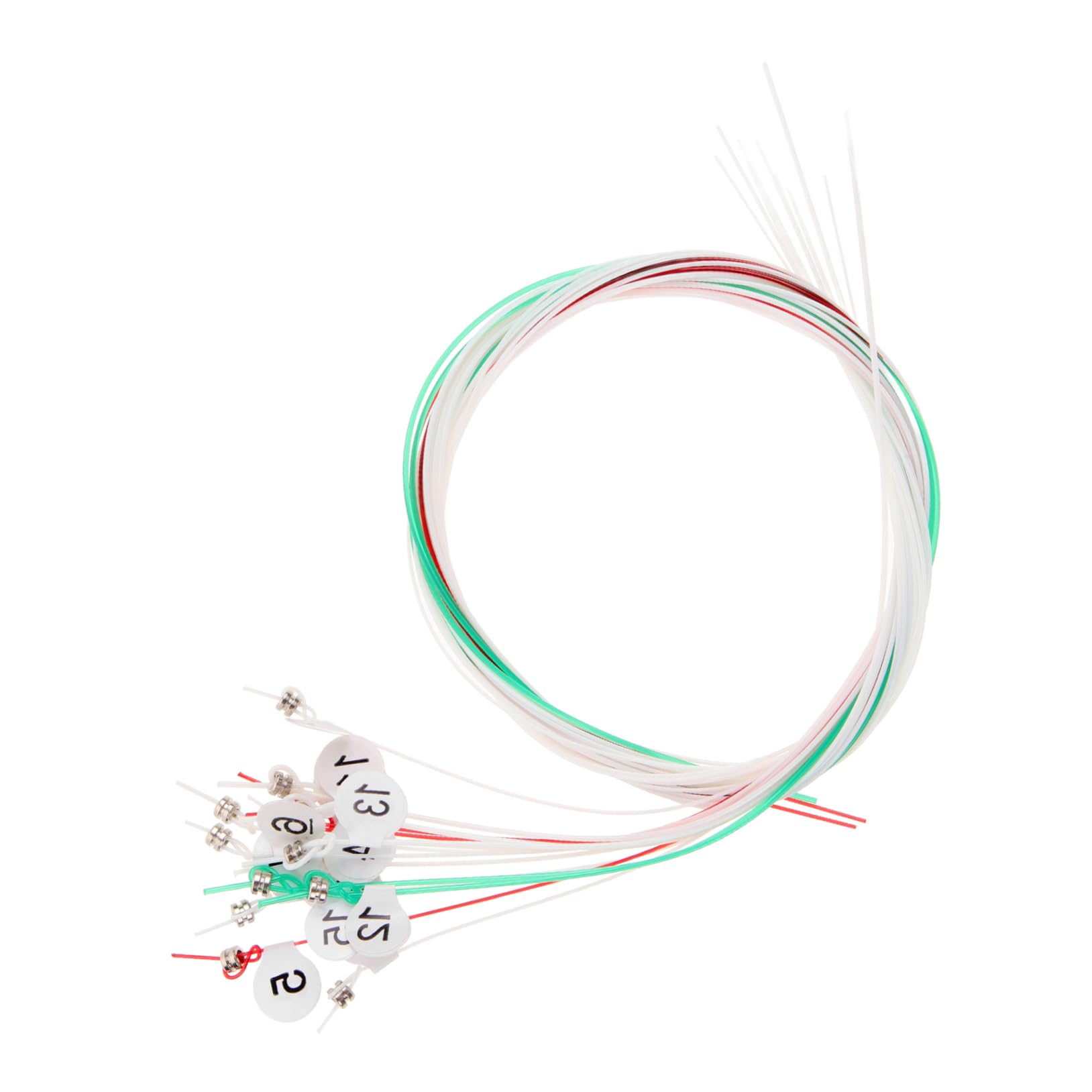 Toddmomy Nylon Lyre Harp Strings 15-piece Replacement Set Standard Tension for Exceptional Tone Great for Beginners Professionals