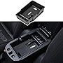 EDBETOS Center Console Organizer Tray Compatible with Renegade Accessories 2015-2019 2020 2021 2022 Armrest Glove Box Secondary Storage (White Trim)