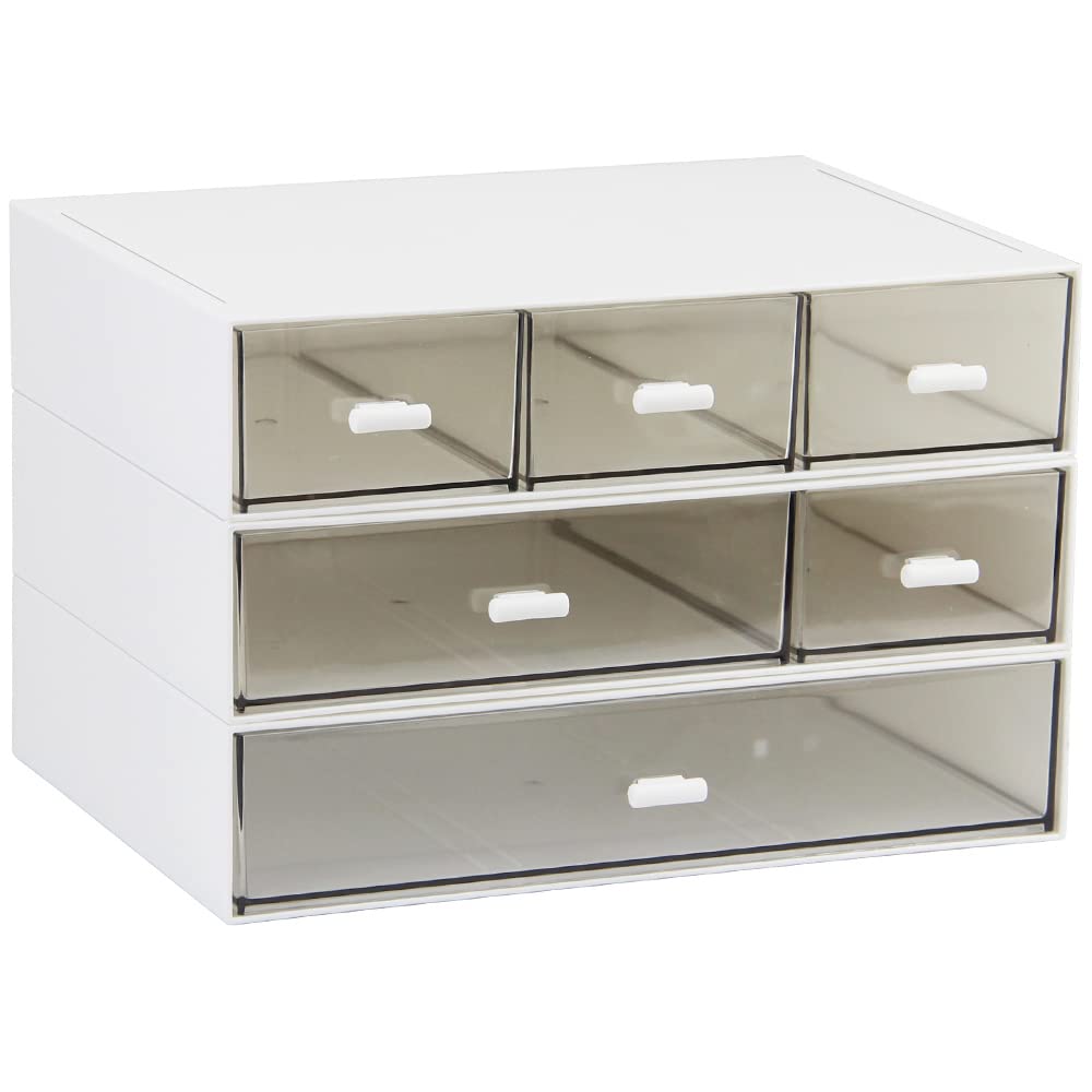 Dalanpa Desk Organizer with 6 Drawers, Sundries Storage Craft Drawer, Cosmetic Organizer for Office and Home Mini Size