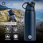 Fjbottle Botella Agua Acero Inoxidable 1L Térmica con Tapa Magnética