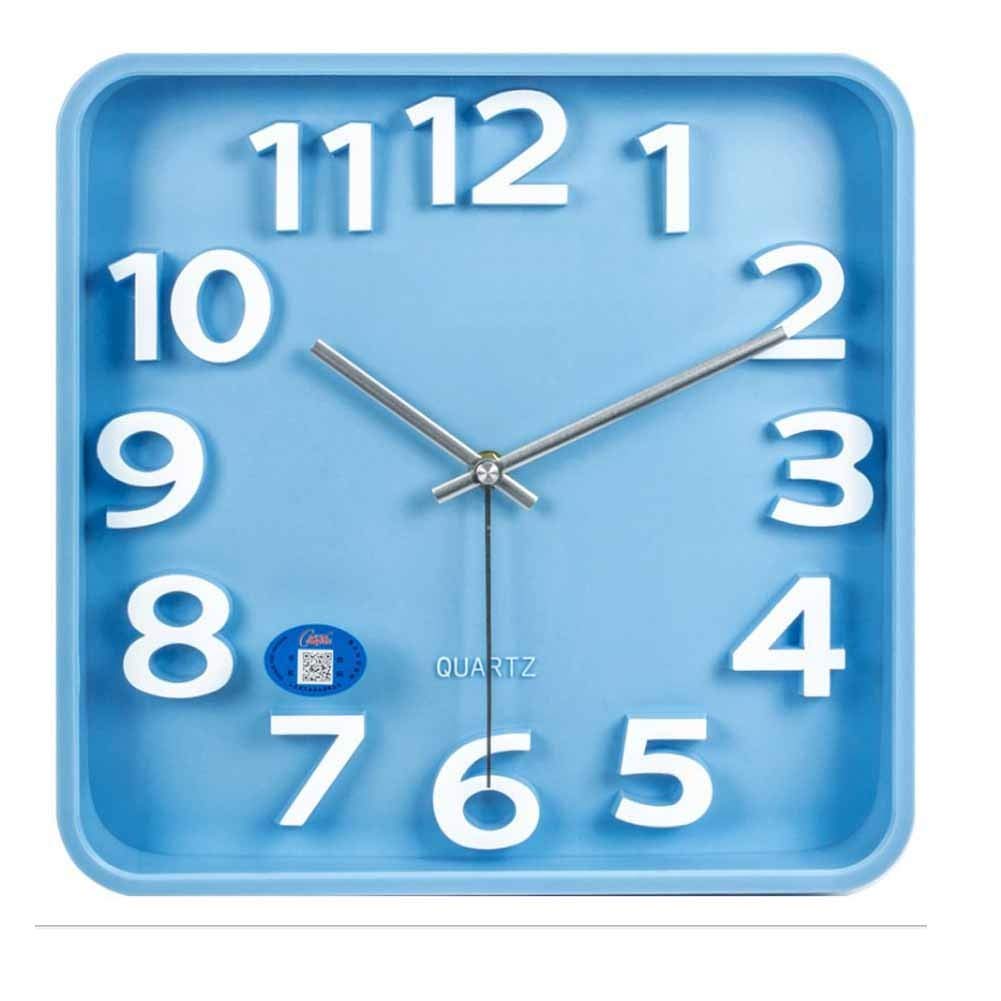 Horloge décorative bleue 3D pour embellir la cuisine de votre maison familiale