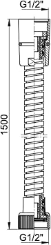 Ar Eca Blisterli 150Cm Paslanmaz Duş Hortumu Fleks Spiral E.AAR10.019