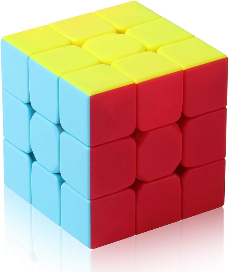 3x3 Speed Cube, 3x3x3 QYTOYS Warrior S Speed Cube Stickerless Frosted Puzzle Magic Cube (Stickerless)