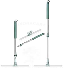 50 CM Magic Broom Silicone Floor Wiper–180° Rotating Squeegee for Home, Tile, Floor, Marble, Glass & Window Cleaning, Durable Silicone Blade for Bathroom, Adjustable Long Handle