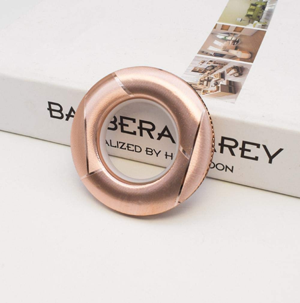 Paquete de 80 anillos con ojales para cortina, anillo romano de bajo ruido a nanoescala, para barra de cortinas de ventana, ducha, vestuario, puerta, diámetro interior de 45 mm, plata brillante (oro