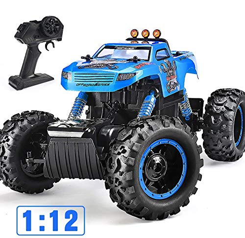 NQD RC Car, Remote Control Monster Trucks 1:12 Big Scale 4WD Off Road Rock Crawlers 2.0Ghz Radio Remote Control Car High Speed Racing All Terrain Climbing Car Gift for Boys