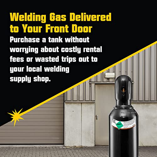 Primeweld 100% Argon Gas Welding Tank Full 40Cf | Dot 3Aa | Usa Cga 580 Valve | Best Gas For Tig Welding Applications | Cylinders Full & Ready To Use #TOP4