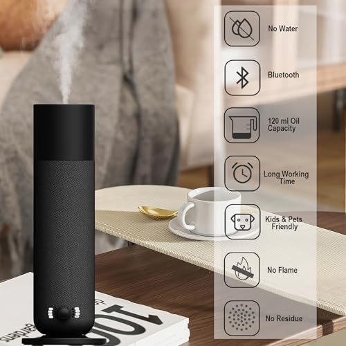 Smart Scent Air Machine for Home - Cold Technology Waterless Essential Oil Diffuser with Roy Tranquility Oil Set, Covers Up to 2000 Sq.Ft, Quiet Aromatherapy Machine for Hotel, Spa - Image 3