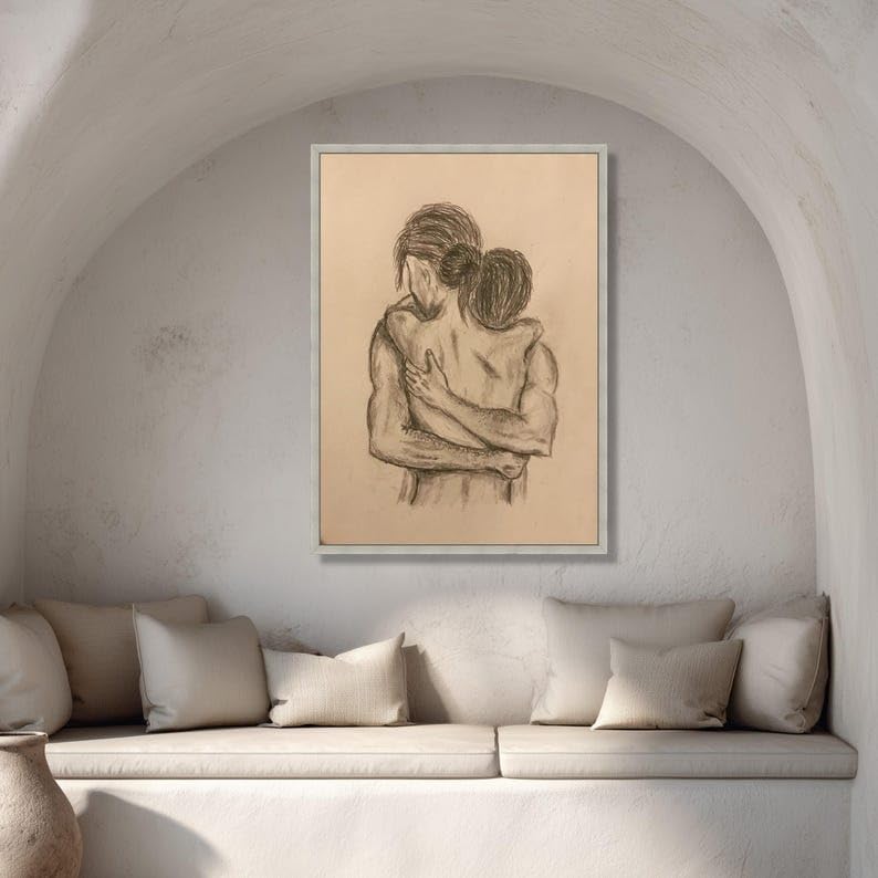 Décoration pour chambre à coucher épurée résolvant les murs vides - 2