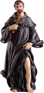 Bellavista Mini Saints Statues - Small Gift Boxed Catholic Figurine, 4-Inch, Saint Peregrine Statue
