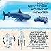 Terra by Battat – Remote Control Shark – Bath & Pool Shark Toy – Water Toys – Electronic Great White – 6 Years + – Great White
