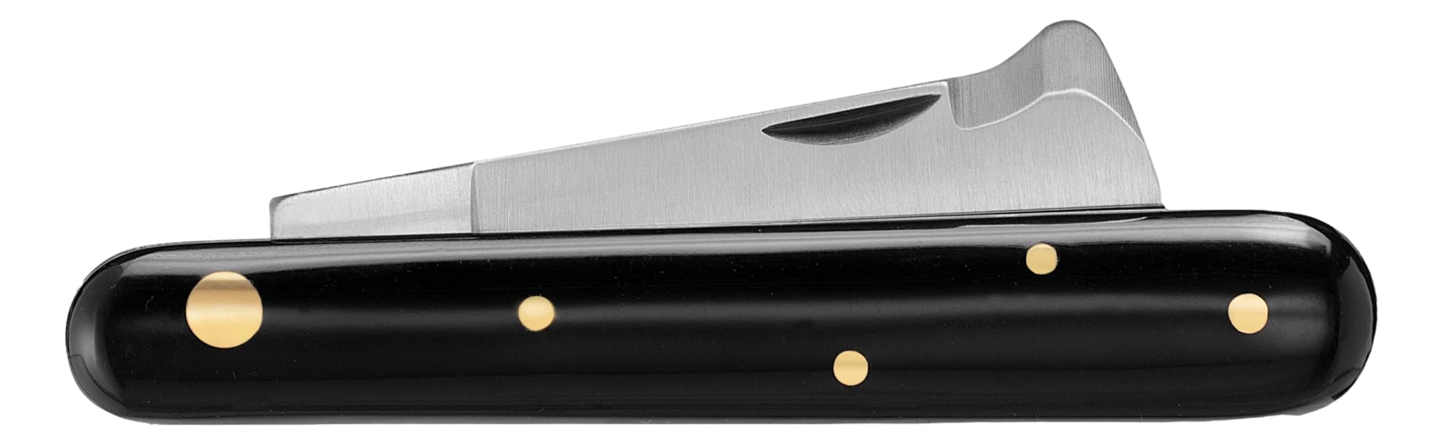 DUE BUOI COLTELLO 202AP Coltello da Innesto per Mancini Professionale Alberi da Frutto e Giardinaggio Acciaio Carbonio Böhler K720 Manico in Plastica