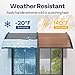 VIVOHOME Polycarbonate Window Door Awning Canopy Brown with Black Bracket 40 Inch x 80 Inch