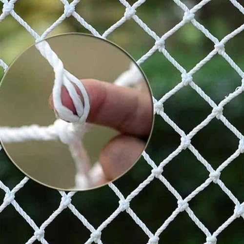 MYJIO Rede Corda de Náilon Branca Rede Protetora Decorativa para Parque de Diversões Rede Segurança
