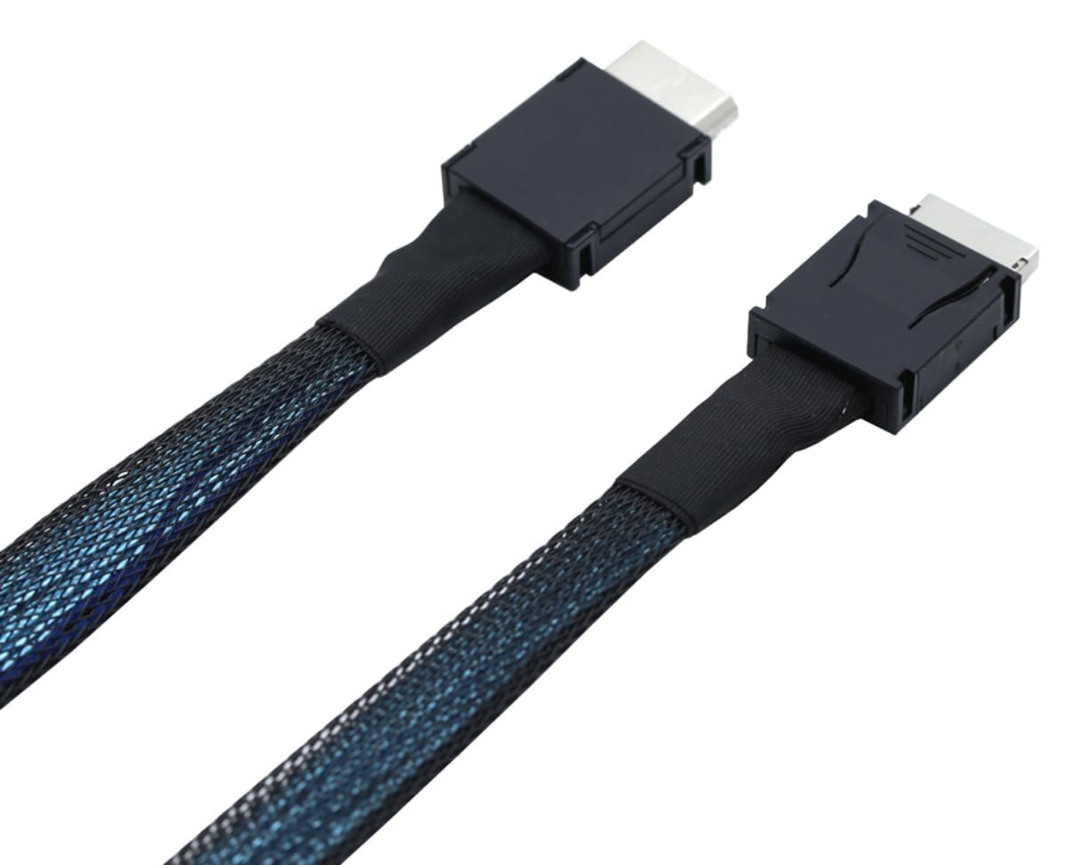 Oculink PCI-e 4.0 SFF-8611 4i męski kabel przedłużający | 100cm | Do Oculink eGPU OneXGPU GPD G1 Mini PC SSD