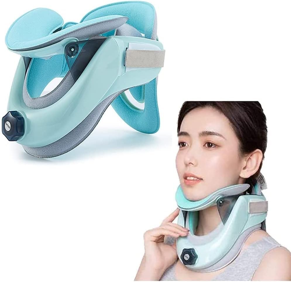 Attelle cervicale gonflable ELzEy pour étirer le cou et éliminer la fatigue