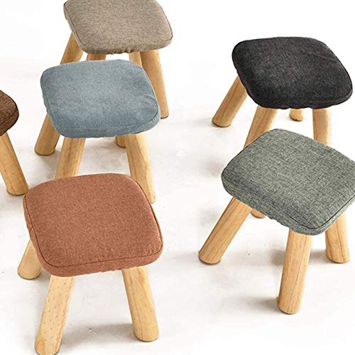 Taburete cuadrado multifunción para salón y dormitorio moderno 6
