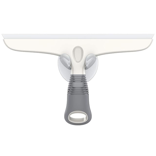 MR SIGA Multi-Purpose Silicon Squeegee for Window Glass Shower Door Car Windshield Heavy Duty Window Scrubber Includes Suction